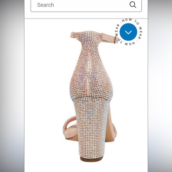 Madden Girl Gold Rhinestone Heels - Picture 2 of 4